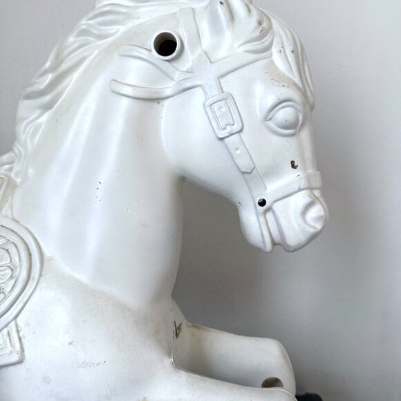 Vintage 1960s Wonder Horse Fiberglass Carousel Horse 2ft Ready to Paint DIY - Picture 7 of 15
